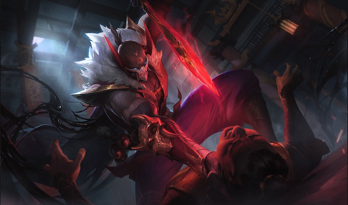 Blood Moon Pyke skin in League of Legends.