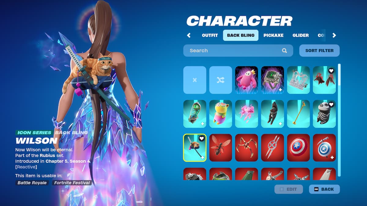 Wilson Pet in Fortnite.
