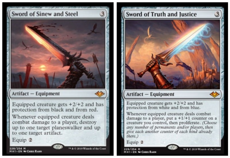 Ally Sword Cycle artifact equipment MTG Modern Horizons