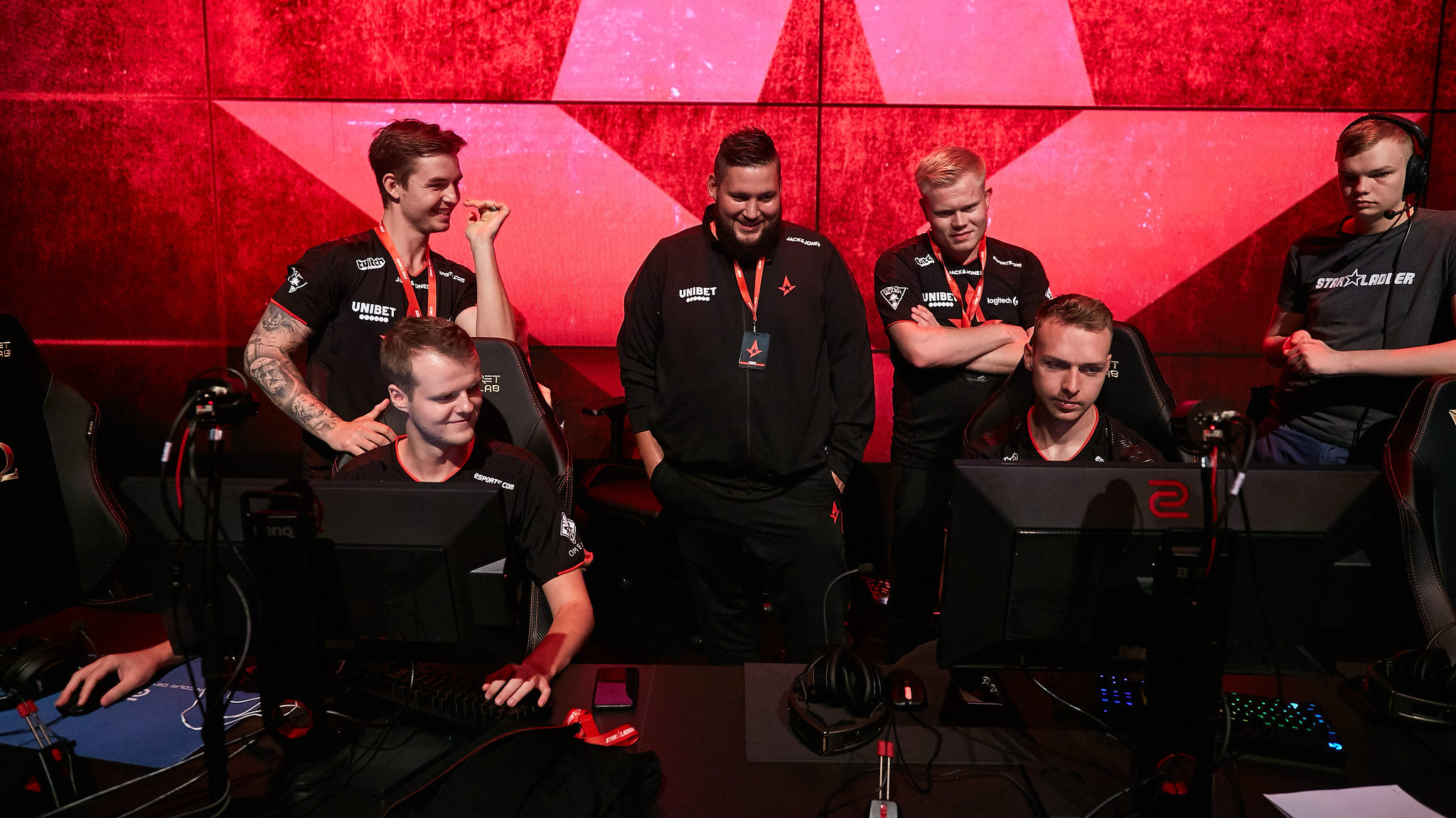 Astralis' CS:GO team in 2019.