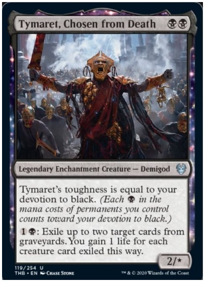 Tymaret, Chosen from Death THB MTG