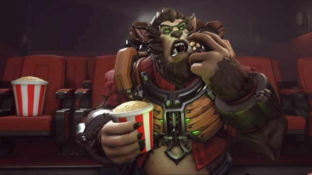 Winston transforms into a werewolf for this skin.