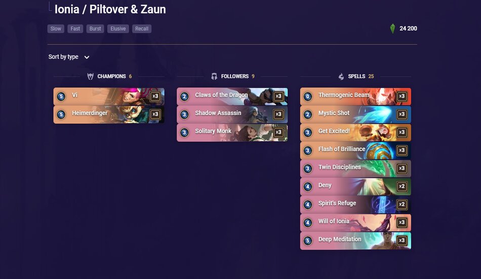 LoR Vimerdinger Deck