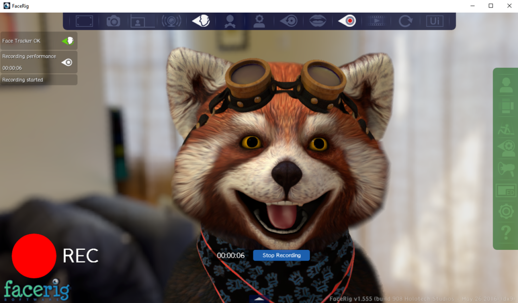 Facerig software.