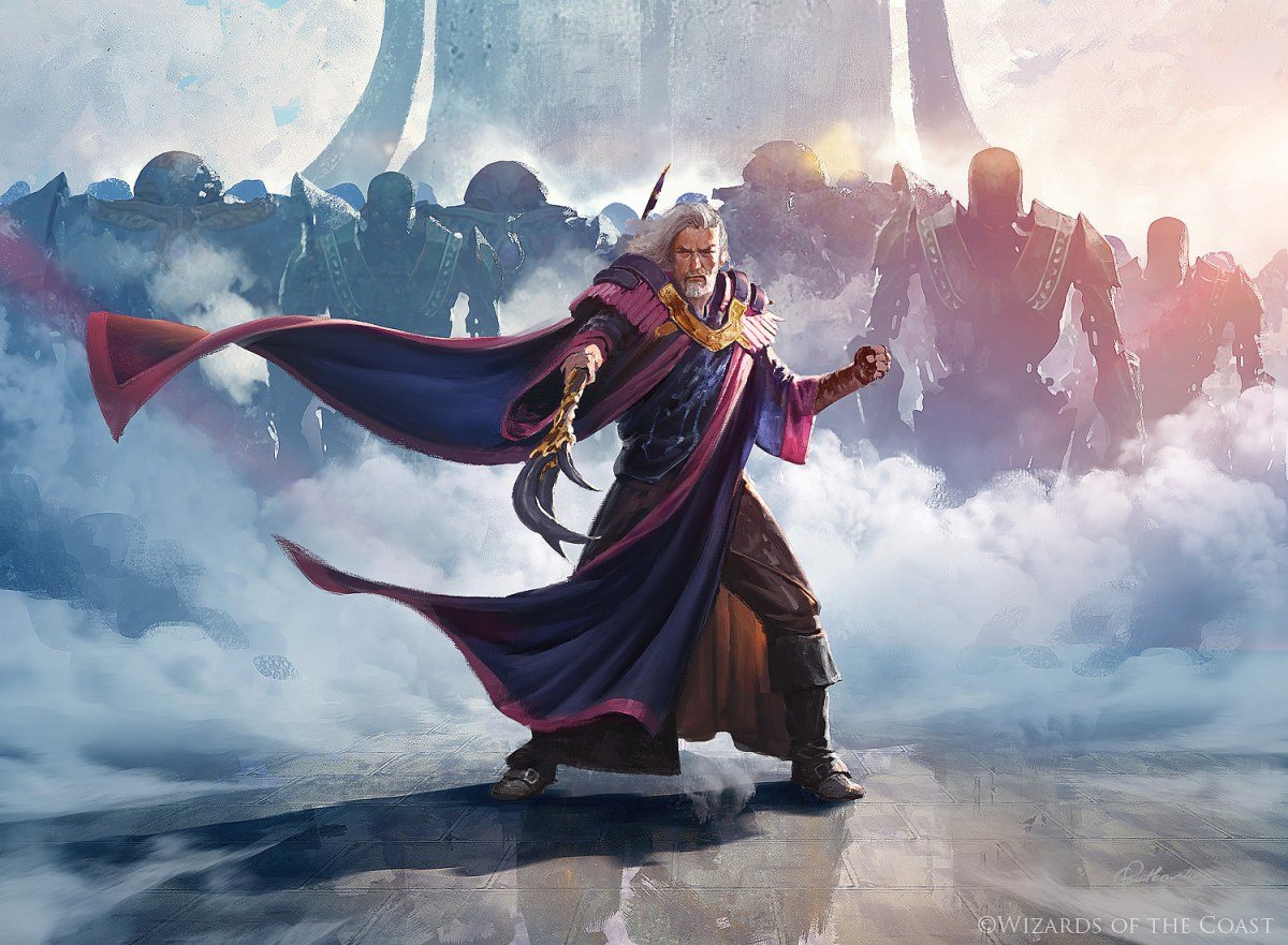 Urza leads an army of robots in Magic The Gathering