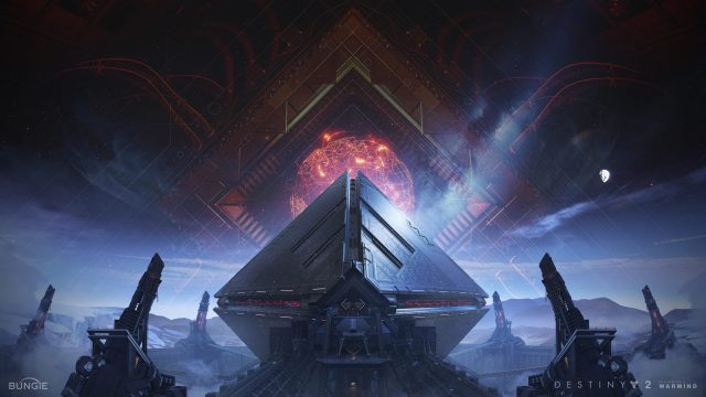 The key art for Destiny 2's Warmind expansion featuring the AI Warmind Rasputin.