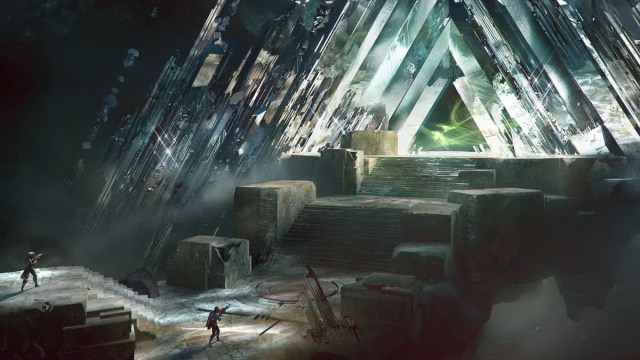 The final boss room of the Vault of Glass in Destiny 2.