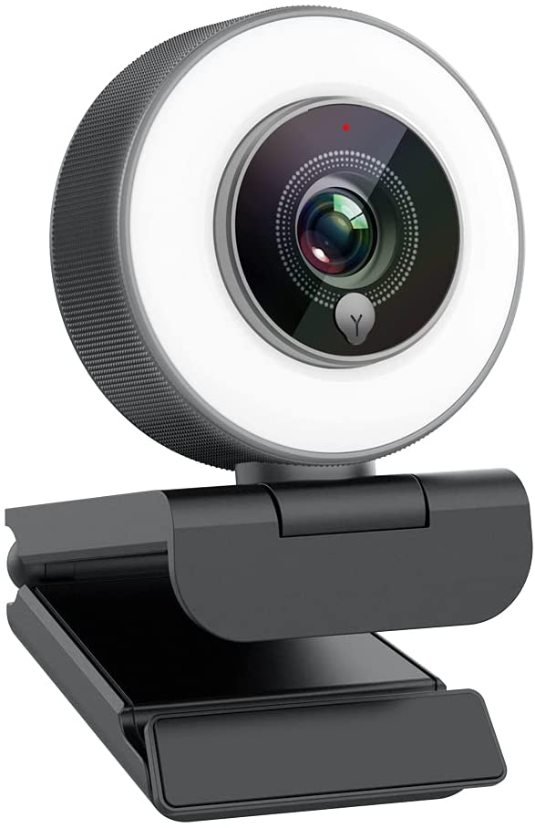 Angetube Streaming 1080P HD Webcam with ringlight
