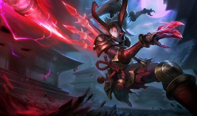 Kalista throws a spear in League of Legends