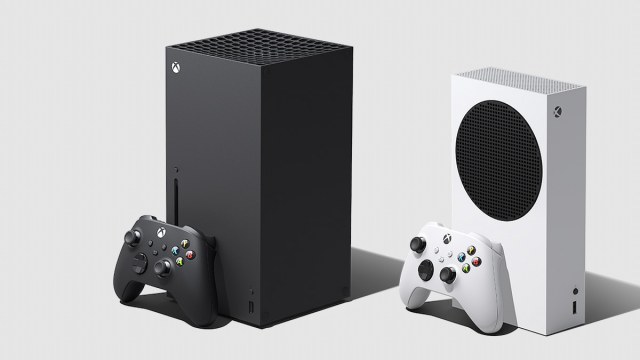 Side by side look of Xbox Series consoles.