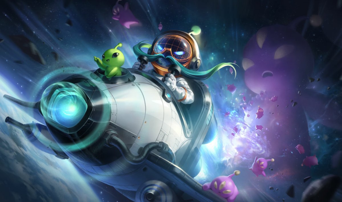 corki space skin league of legends.