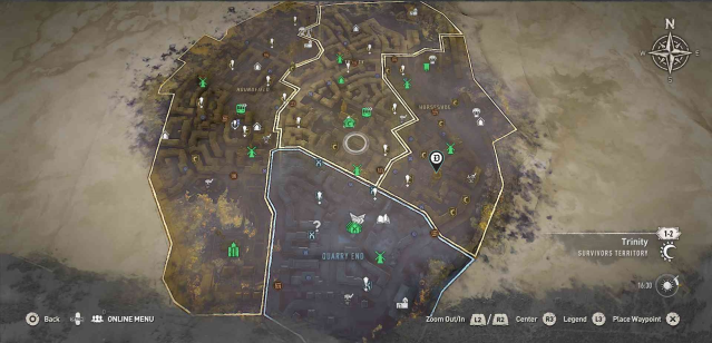 Moonshine safe code location on Dying Light 2 map