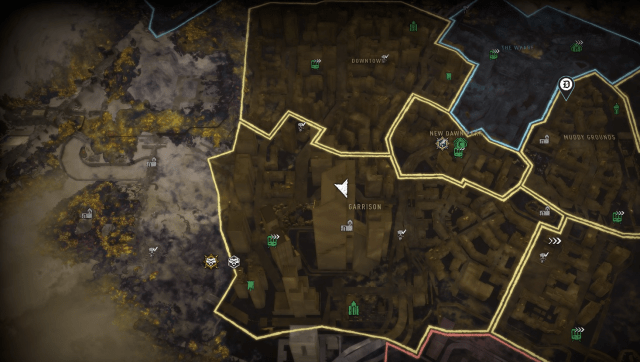 Muddy Grounds container safe code location on Dying Light 2 map