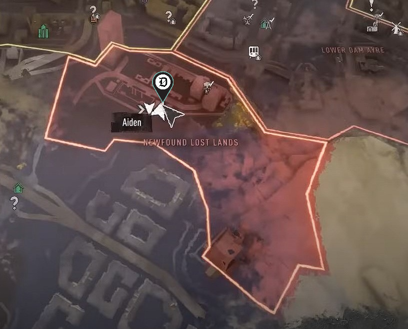 Newfound Lost Lands safe code location on Dying Light 2 map