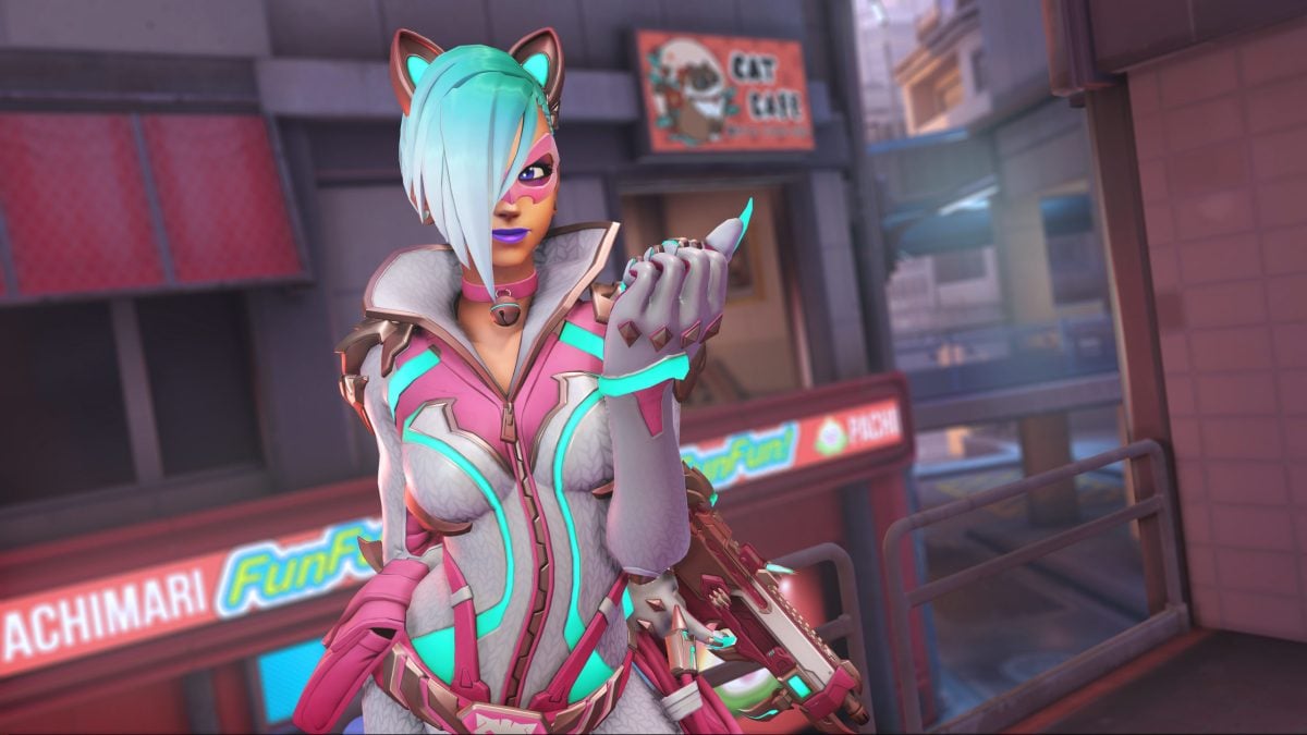 Sombra's remixed Neon Cat skin.