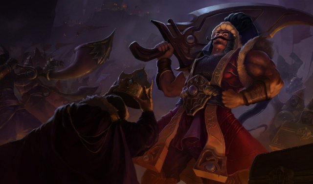 Sultan Tryndamere splash art for League of Legends