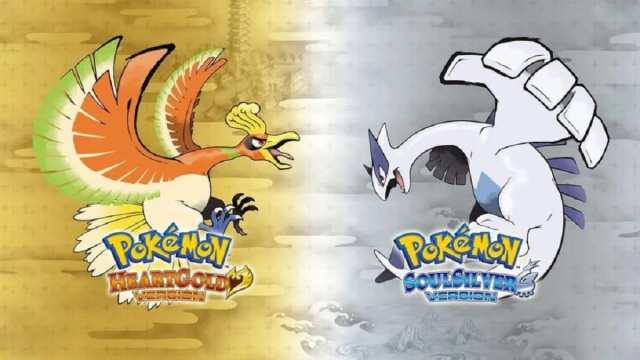 Pokemon HeartGold and SoulSilver key art Ho-oh Lugia