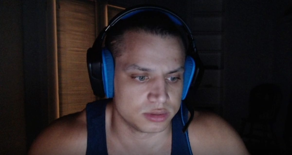 Tyler1 looking unimpressed on stream