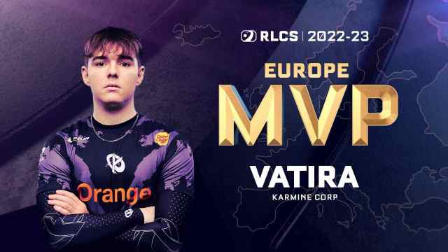 RLCS 2022-23 Europe MVP poster featuring Vatira
