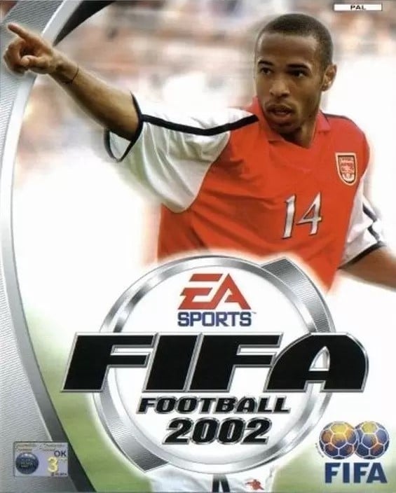 Thierry Henry on the cover of FIFA 02