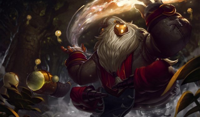 Default splash art for League of Legends champion Bard.