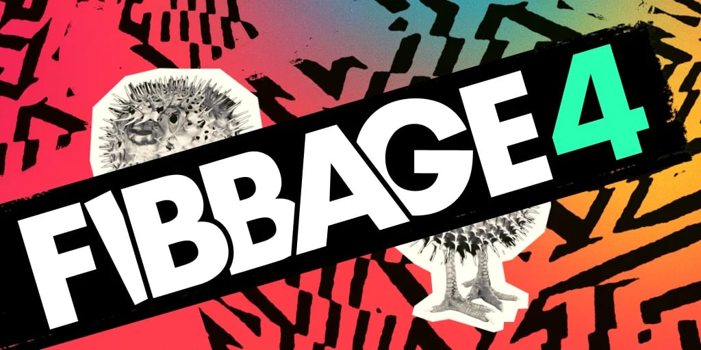 The Fibbage 4 logo.