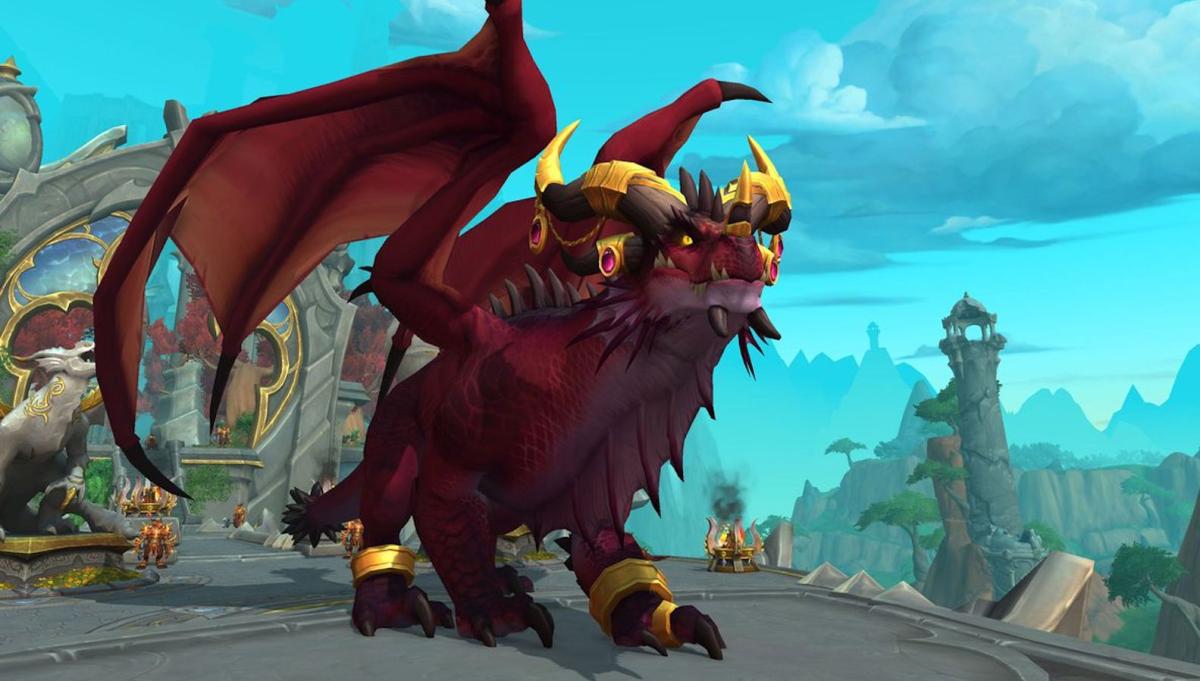 A dragon in World of Warcraft