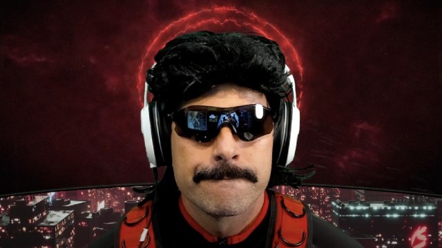 Dr Disrespect frowning at the camera.