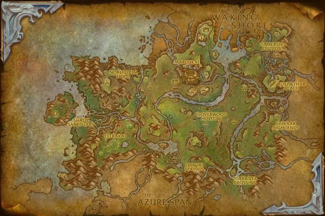 Ohn'ahran Plains map in wow dragonflight