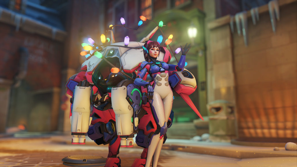 The Festive D.Va victory pose.