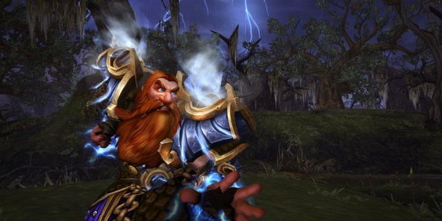 Dwarf Shaman casting a spell.