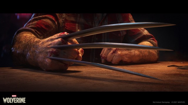 A teaser for Marvel's Wolverine shows the character drawing his adamantium claws in a bar.