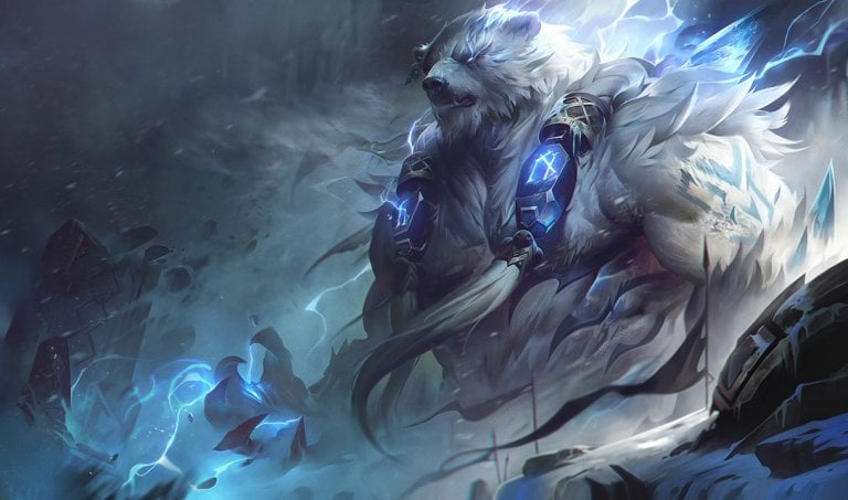 Base splash art for League of Legends champion Volibear