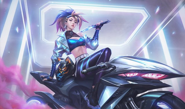 KDA Akali splash art from League of Legends