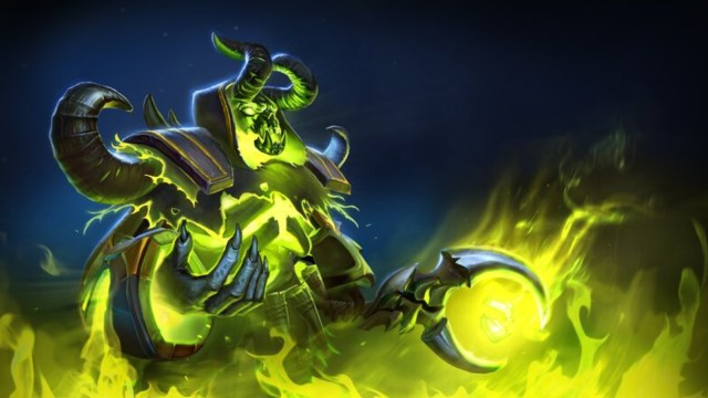 Pugna casting a spell in Dota 2.