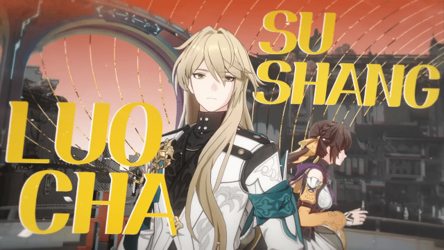 Luocha and Sushang posing in Honkai: Star Rail.