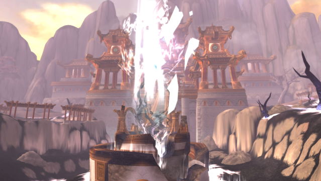 The Vale of Eternal Blossoms is corrupted by the presence of the Old God Y'shaarj.