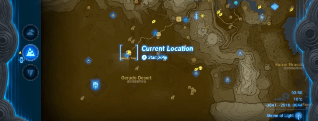 Gerudo Town Goddess Statue location