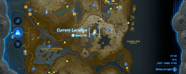 Zora's Domain Goddess Statue location