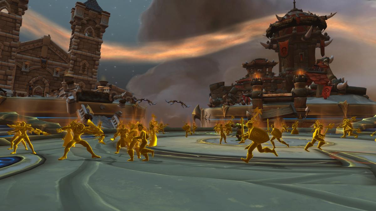 The eternal fight of the Horde and the Alliance encounter in Dawn of the Infinite
