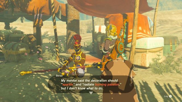 Boraa tells link she needs a weapon that