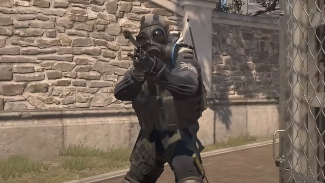 Counter-Strike 2 player walking towards camera