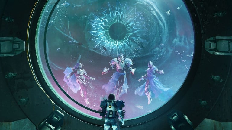 Destiny 2 Season of the Deep key art, showcasing several characters.