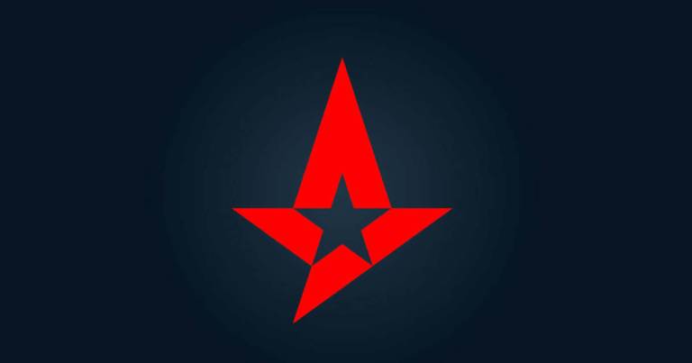 Banner of esports organization Astralis.