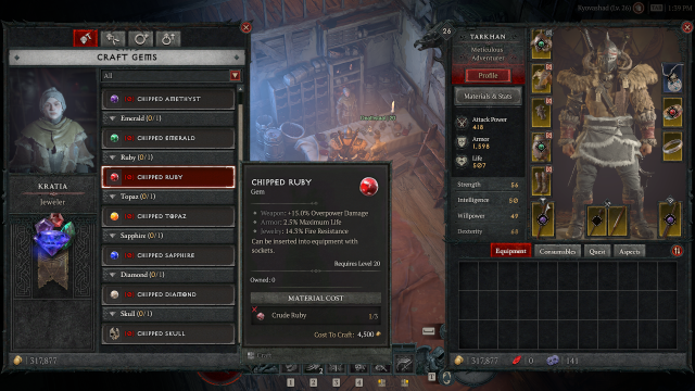 Image of Ruby in Diablo 4.