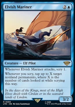 Elvish Mariner card in MTG Jumpstart Lord of the Rings