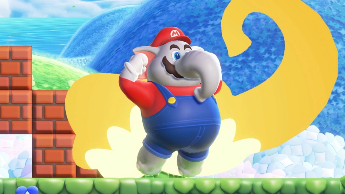 Mario transforms into an elephant in the gameplay trailer for Super Mario Bros wonder