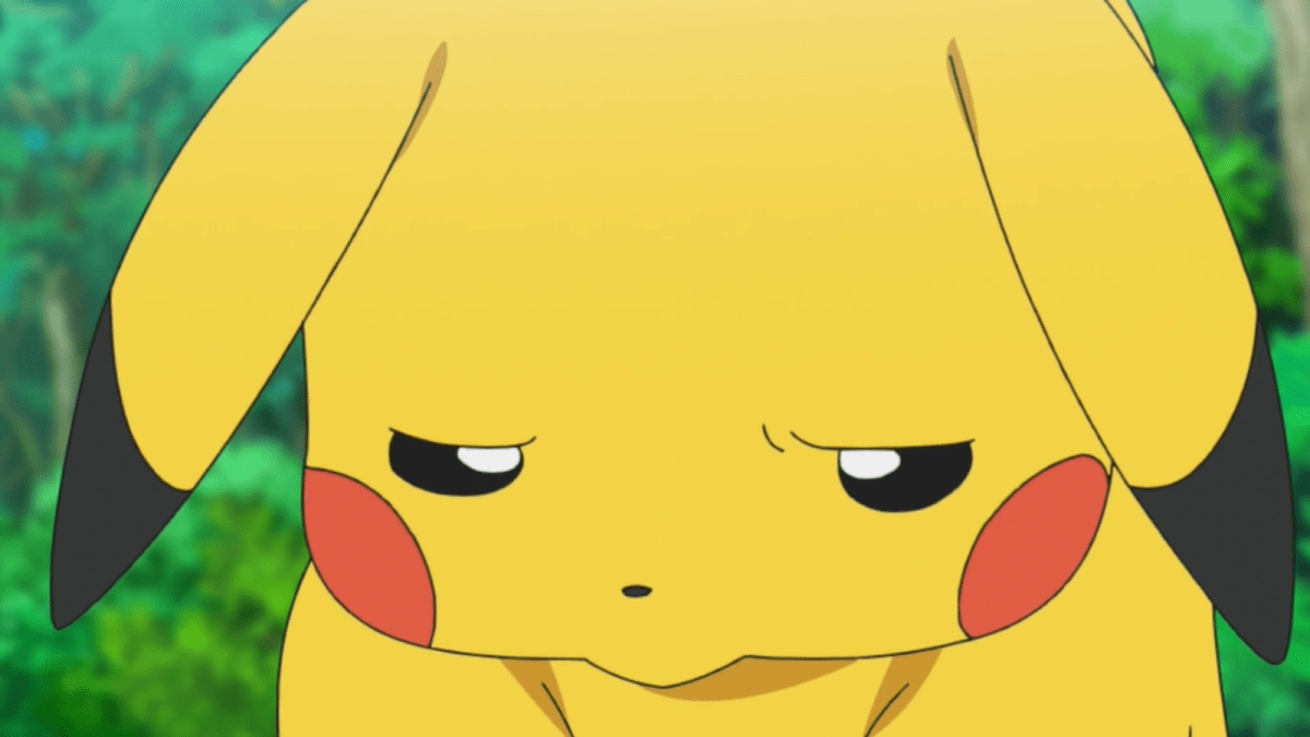 Pikachu sulking