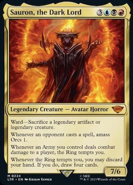 Image of Sauron, the Dark Lord through MTG LTR set