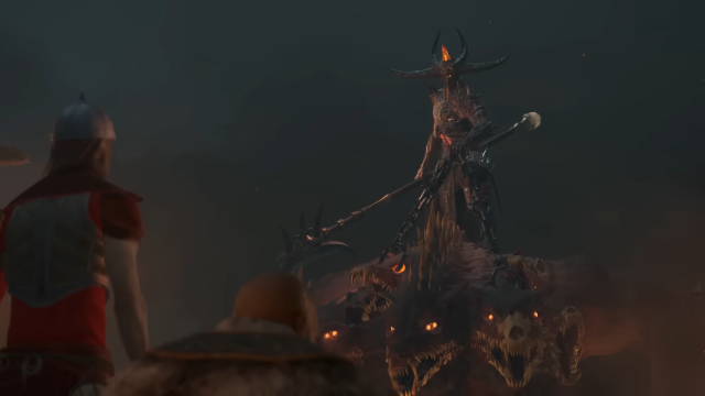 Image of a boss fight cinematic in Act 2.